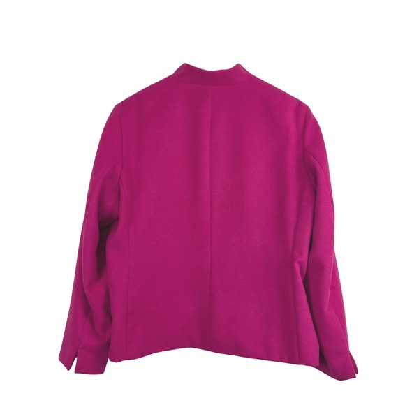 Chico's Pink Hidden Hook Blazer Jacket Womens Academia Old Money Twee Size 3 XL - Picture 3 of 16